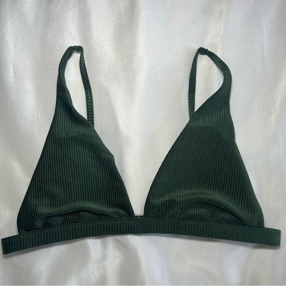 Aerie Emerald Green Triangle Bikini Top Women’s Medium